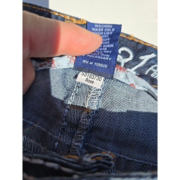 Series 31 Amethyst Jeans Embellished Mid Rise Cotton Blend Women's Sz. 11 ROSE - Picture 3 of 12